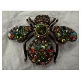 JEWELED GARDEN BEE PIN