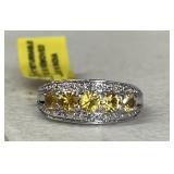 YELLOW SAPPHIRE SIZE 5 RING
