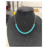 TURQUOISE & STERLING SILVER NECKLACE