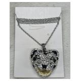 PANTHER HEAD PENDANT WITH 20' STAINLESS CHAIN