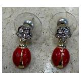 LADY BUG EARRINGS