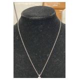 CRYSTAL PENDANT WITH 20' STAINLESS CHAIN