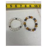 (2)- STRETCHABLE PEARL BRACELETS