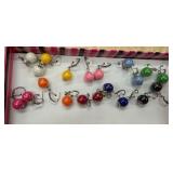 (10)- BEAD LEVER BACK EARRINGS