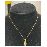 14KT CHAIN AND CHARM NECKLACE