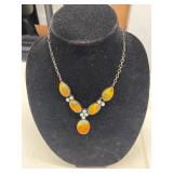 18' KIRKS FOLLY BUMBLEE BEE JASPER NECKLACE