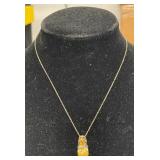 18' BRAZILIAN CITRINE PENDANT NECKLACE