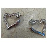 HEART SHAPED STUD EARRINGS