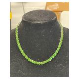 18' RUSSIAN DIOPSIDE IN STERLING SILVER