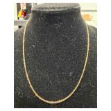 20' 14K YRG OVERLAY & STERLING NECKLACE
