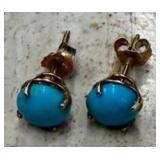 TURQUOISE STUD EARRINGS