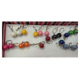 (10)- BEAD LEVER BACK EARRINGS