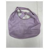 LIGHT PURPLE LEATHER COACH SHOULDER BAG