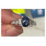 THAI BLUE STAR SAPPHIRE SIZE 6 RING