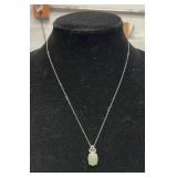 PERIDOT PENDANT WITH 20' CHAIN