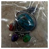 STONE PENDANT IN STERLING