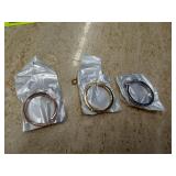 SET OF THREE HOOP EARRINGS