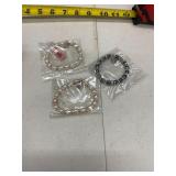 (3)- STRETCHABLE FRESHWATER PEARL BRACELETS