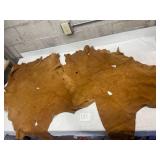 tanned leather hides