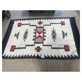 native American Indian Navajo rug storm pattern