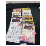 lot of adult coloring books