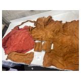 leather fabric remnants