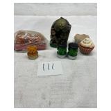 Decorative animal character, candles