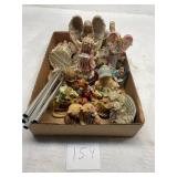 lot of ceramic angles and bears