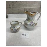 Anchor pottery mug and pitcher Trenton nj