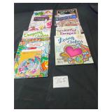 lot of adult coloring books