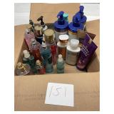 lot of lotions and body mists