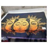 large sun and moon tapestry