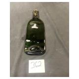 hand blown glass wine bottle wall hanging