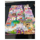 large lot of coloring and activity books