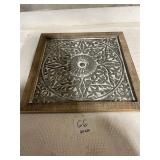tin art work framed 20x20