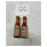 Budwiser glass beer bottle salt and pepper shakers