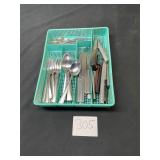 silverware with drawer tray