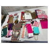 large lot of gift bags and boxes mixed holidays