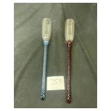 hand blown champagne flutes long twisted stem