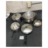lot of pots and pans