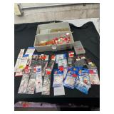 tackle box filled  large amount of fishing gear