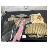 lot of vintage fabric remnants