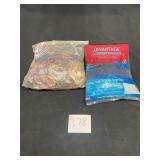 2 large bags of rubber bands 1 new