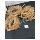 lot of rattan cane webbing rolls