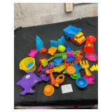 large lot of beach sand box kids toys