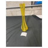 tall hand blown glass vase
