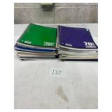 lot of 1 subject spiral note books