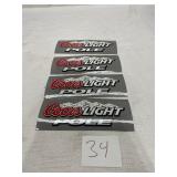 Coors light pole racing tool box stickers