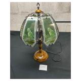 wolves woodland 3 way touch lamp