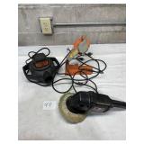 Polisher, blower chainsaw sharpener